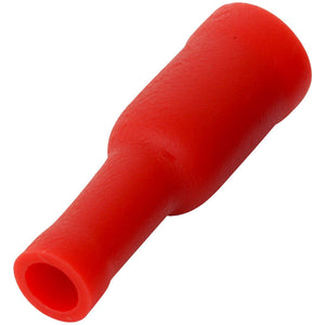BULLET SOCKET DOUBLE RING RED 4mm
