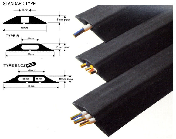 CABLE PROTECTOR SNAP FIT BLACK 30x10mm 9M