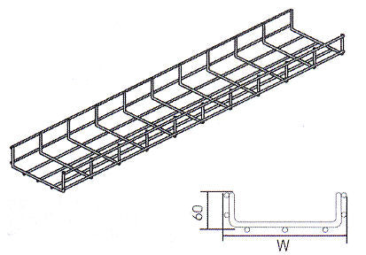 CABLE BASKET 200mm x 60mm 3M