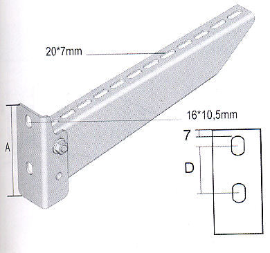 CANTELEVER SCREWED BRACKED 167