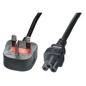 LEAD 3 PIN UK PLUG - IEC320 C5 LAPTOP 2M