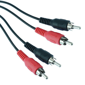 LEAD 2x2RCA PLUGS+TER G/P 50cm