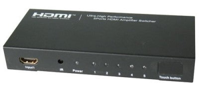 HDMI SWITCH 5 WAY 1.3B/3D + REMOTE