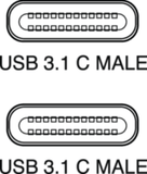 LEAD USB PLUG TYPE C V3.1- USB PLUG C GEN2 1.8M