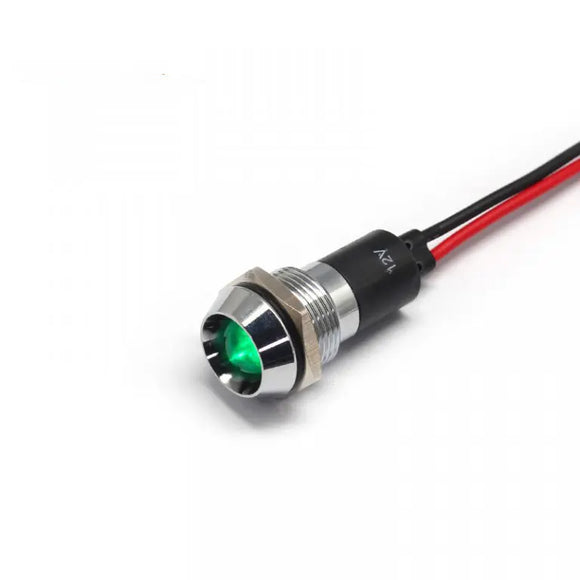 INDICATOR GREEN 12V DC