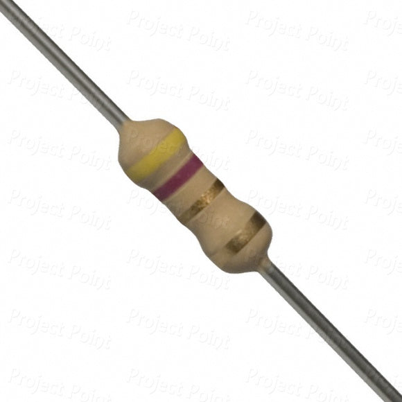 RESISTOR 0.25W 4.7 OHM CARBONFILM