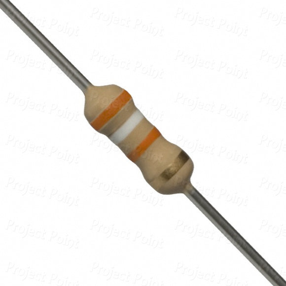 RESISTOR 0.25W  39K OHM CARBONFILM