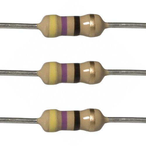 RESISTOR  0.5W   47 OHM METALFILM