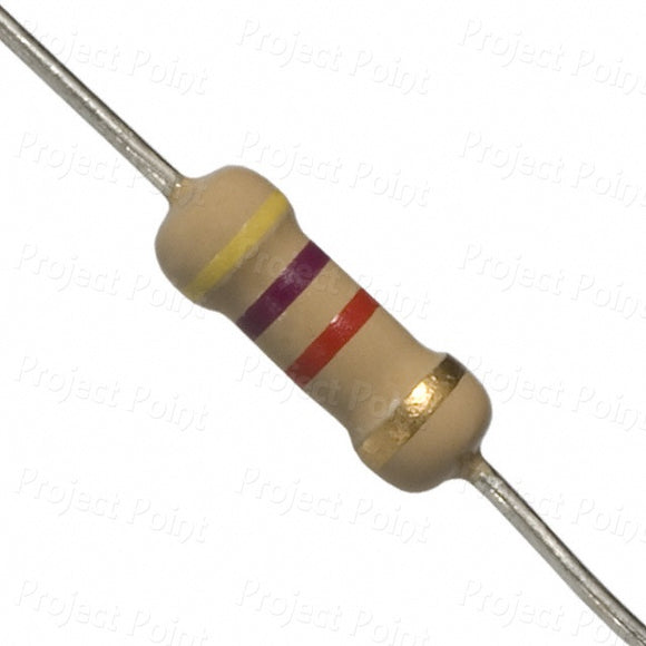 RESISTOR    1W  4K7 OHM METALFILM