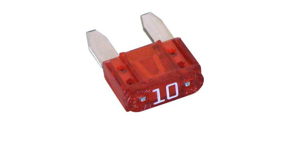 FUSE MINI BLADE 10AMP 32V RED