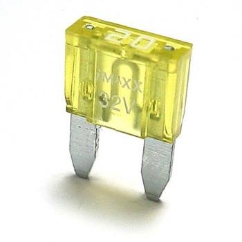 FUSE MINI BLADE 20AMP 32V DC YELLOW