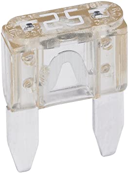 FUSE MINI BLADE 25AMP 32V DC WHITE