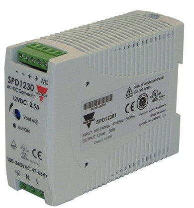 POWER SUPPLY SWITCH MODE 24VDC 30W 1.25A DIN RAIL