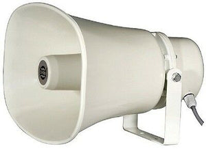 HORN SPEAKER RECTANGULAR 100V 15WATT  IP66 WHITE