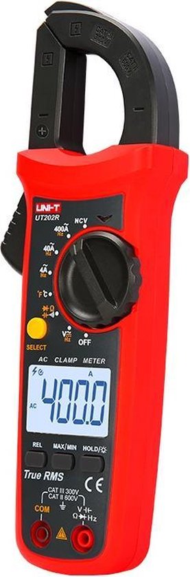 DIGITAL CLAMP METER AC~DC 600V 400A AC UT202 UNI-T